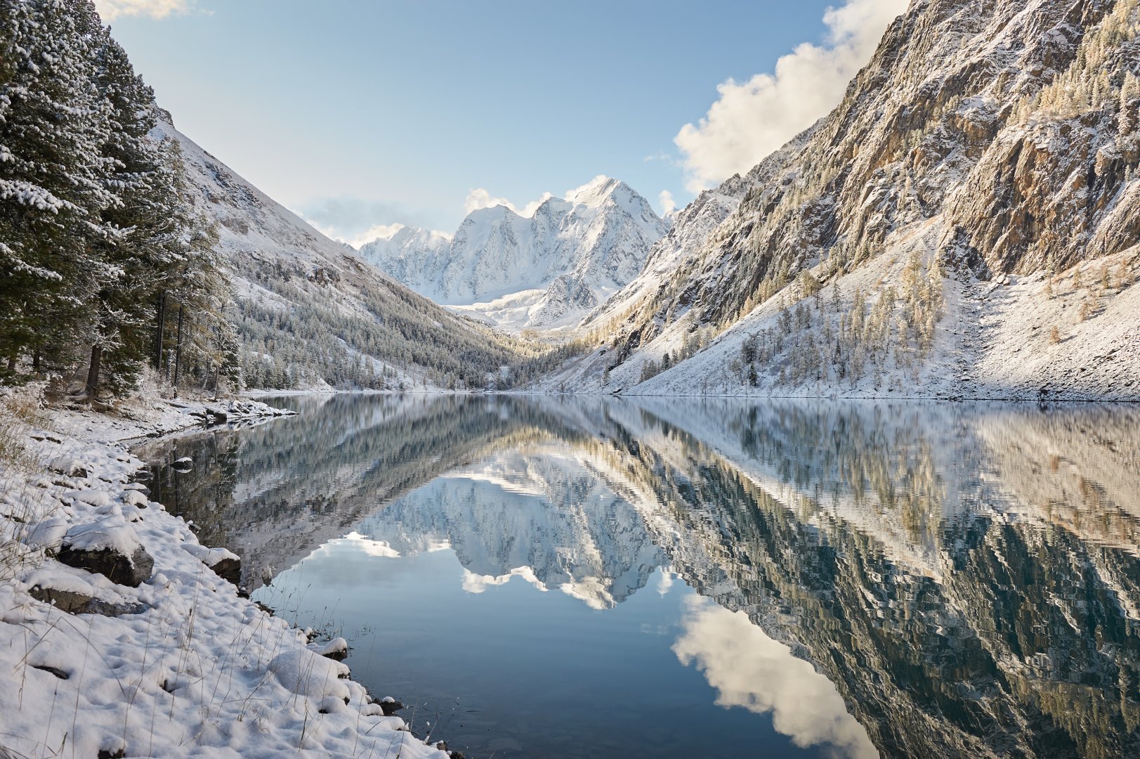 Горный алтай фото зимой